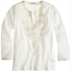J. Crew Embroidered Top